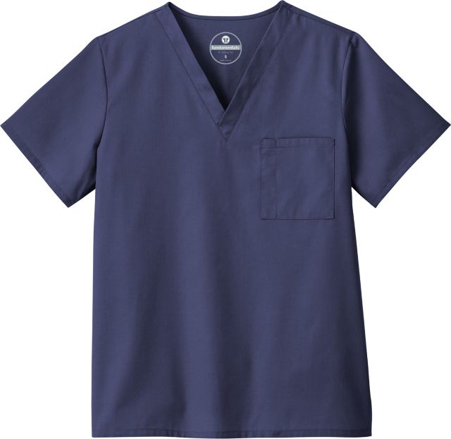 VNECK SCRUB TOP NAVY S