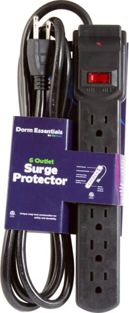 OnHand DE-6SURG Surge Protector, Black