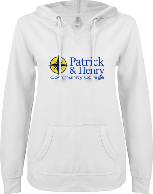 Patrick Henry ENZA Womens V Notch Raw Edge Fleece Hoodie Patrick and Henry Primary Mark -  ONLINE ONLY
