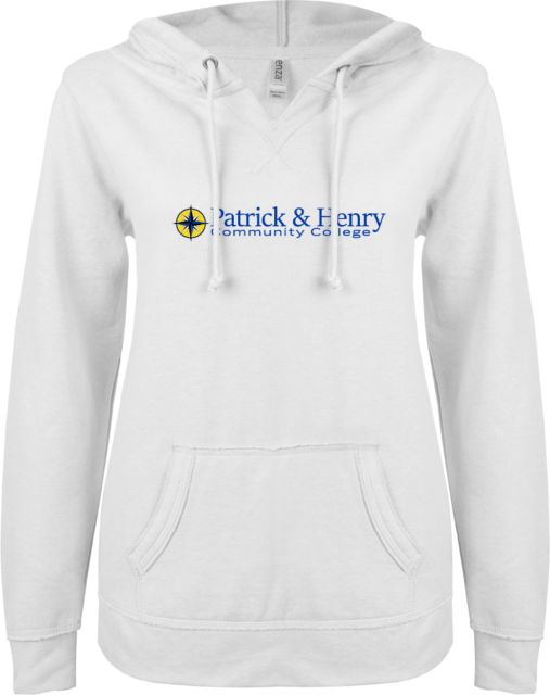 Patrick Henry ENZA Womens V Notch Raw Edge Fleece Hoodie Patrick and Henry Flat Mark -  ONLINE ONLY