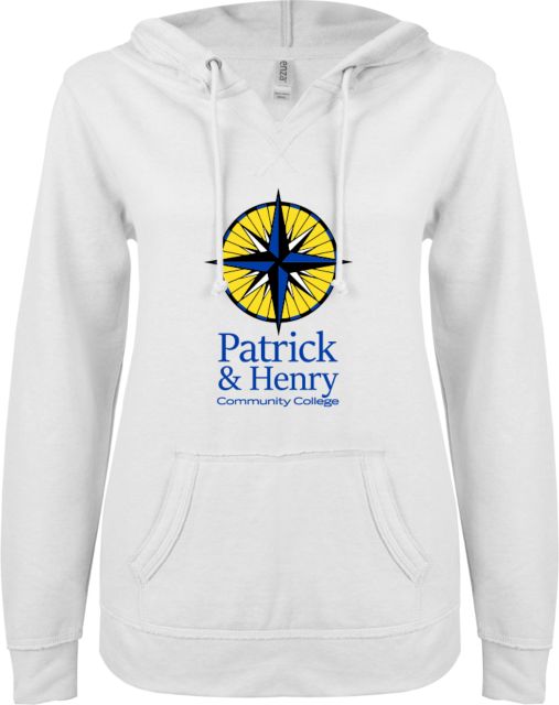 Patrick Henry ENZA Womens V Notch Raw Edge Fleece Hoodie Patrick and Henry Stacked -  ONLINE ONLY