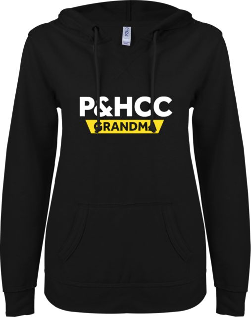 Patrick Henry ENZA Womens V Notch Raw Edge Fleece Hoodie PHCC Grandma -  ONLINE ONLY