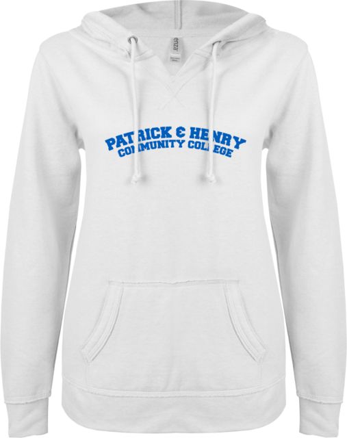 Patrick Henry ENZA Womens V Notch Raw Edge Fleece Hoodie Patrick and Henry Arched -  ONLINE ONLY