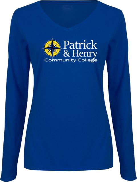 Patrick Henry Womens Long Sleeve V Neck Tee Patrick and Henry Primary Mark -  ONLINE ONLY