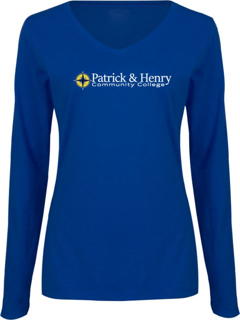 Patrick Henry Womens Long Sleeve V Neck Tee Patrick and Henry Flat Mark -  ONLINE ONLY
