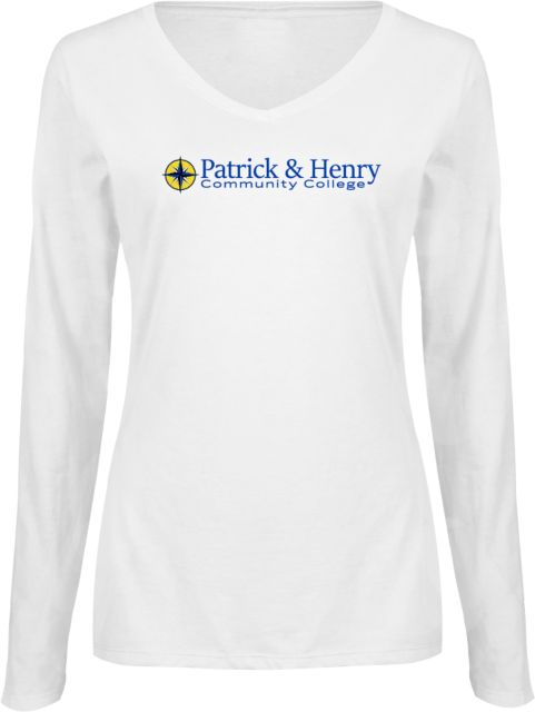 Patrick Henry Womens Long Sleeve V Neck Tee Patrick and Henry Flat Mark -  ONLINE ONLY