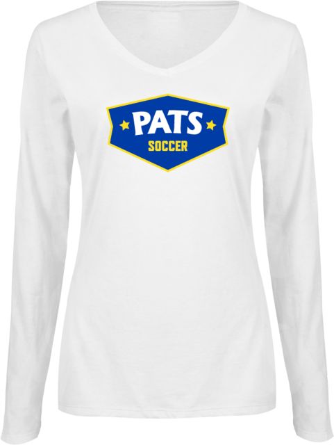 Patrick Henry Womens Long Sleeve V Neck Tee Pats Soccer -  ONLINE ONLY