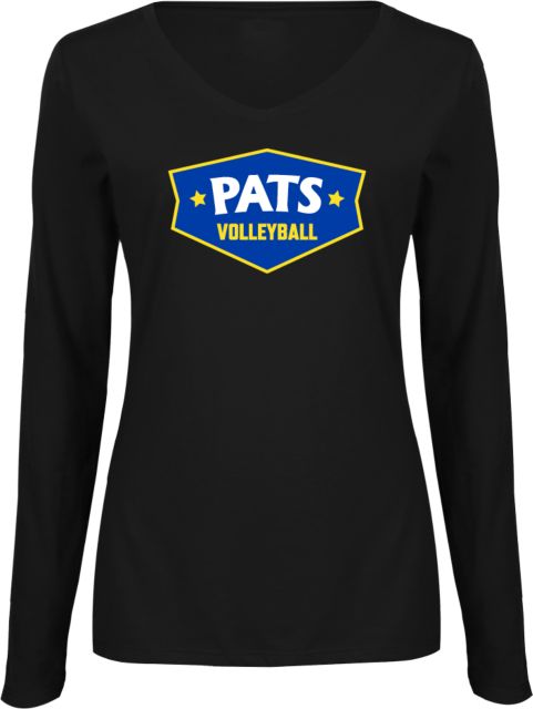 Patrick Henry Womens Long Sleeve V Neck Tee Pats Volleyball -  ONLINE ONLY