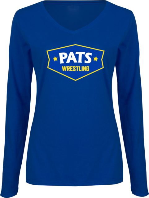 Patrick Henry Womens Long Sleeve V Neck Tee Pats Wrestling -  ONLINE ONLY