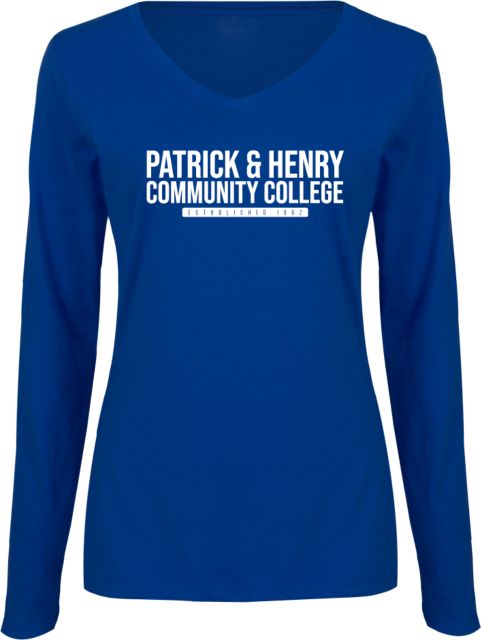 Patrick Henry Womens Long Sleeve V Neck Tee Patrick and Henry Established -  ONLINE ONLY