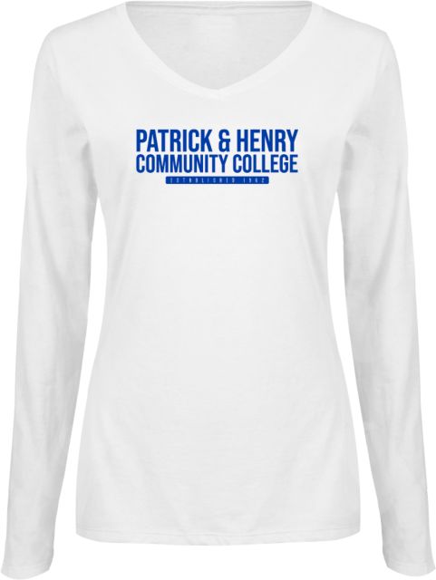 Patrick Henry Womens Long Sleeve V Neck Tee Patrick and Henry Established -  ONLINE ONLY