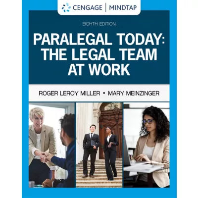 MindTap for Miller/Meinzinger's Paralegal Today: The Legal Team at Work, 1 term Instant Access
