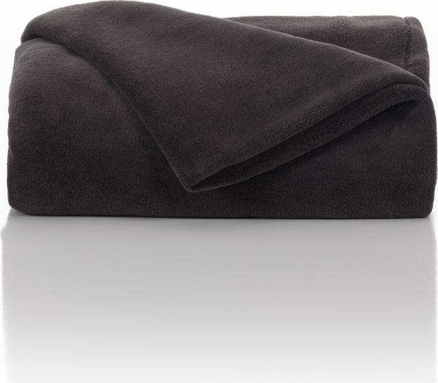 TWIN XL PLUSH BLANKET - BLACK